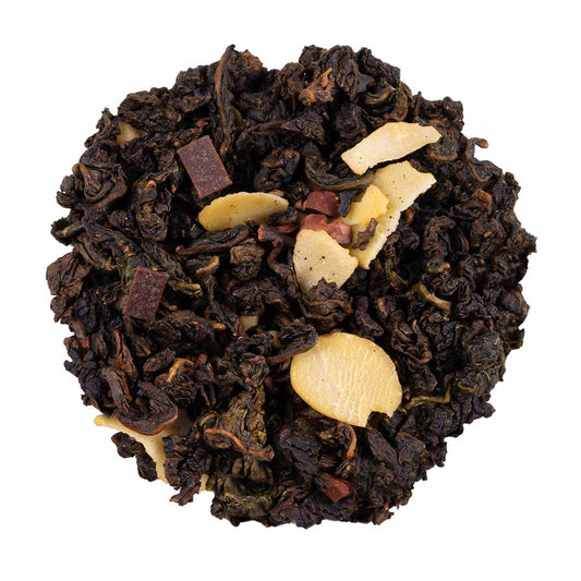 Édes mandulás csokoládé Oolong tea